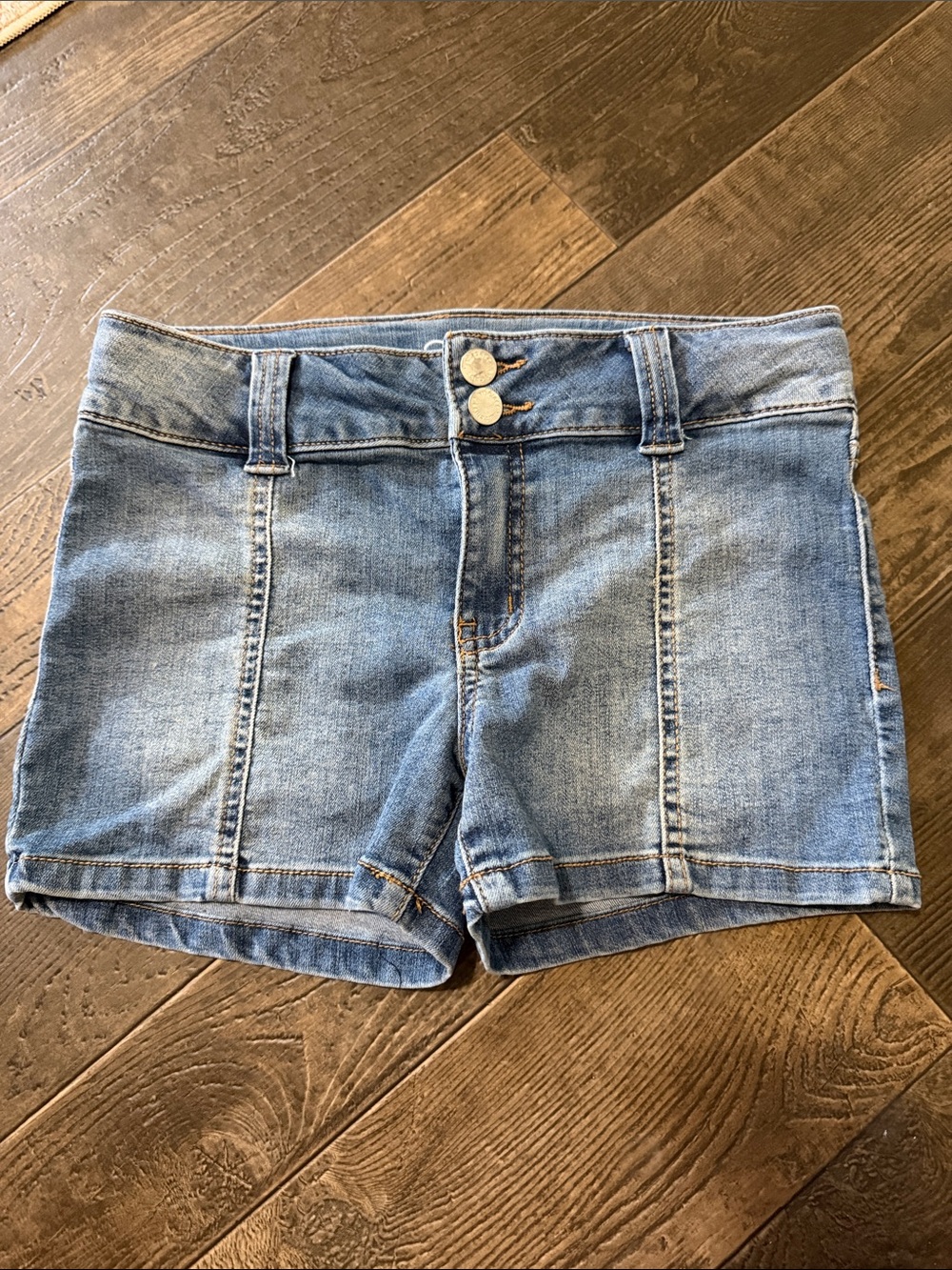 art class Light Blue Denim Girls' Stretch Shorts
